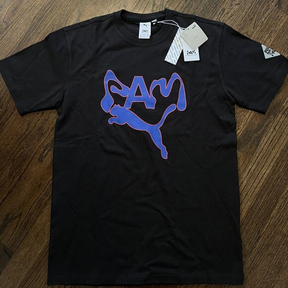 NWT PUMA X P.A.M. Tee Shirt Perks and Mini Men's Size Small Black - Picture 1 of 10